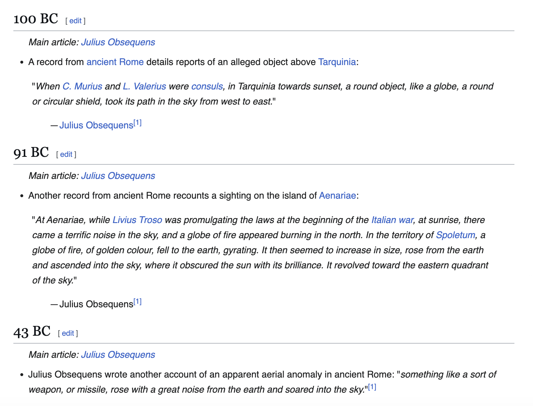 Click Here Wikipedia UFO sightings in Italy
